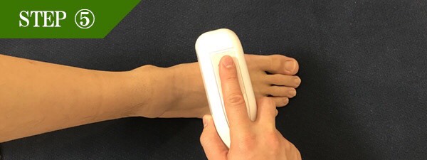 足の甲脱毛Step5