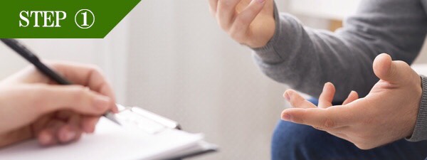 おでこ・眉間脱毛Step1