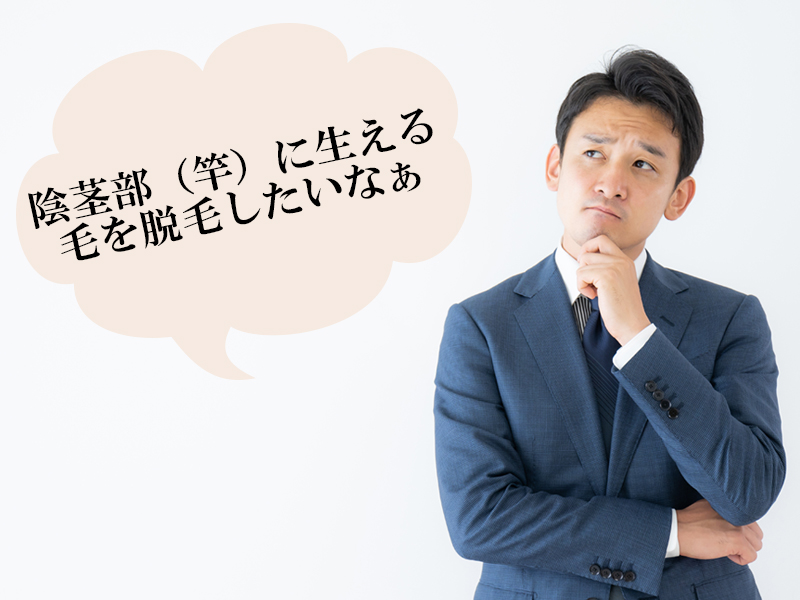 岡山・倉敷の男性が抱える、陰茎部(竿)のムダ毛に対する悩み